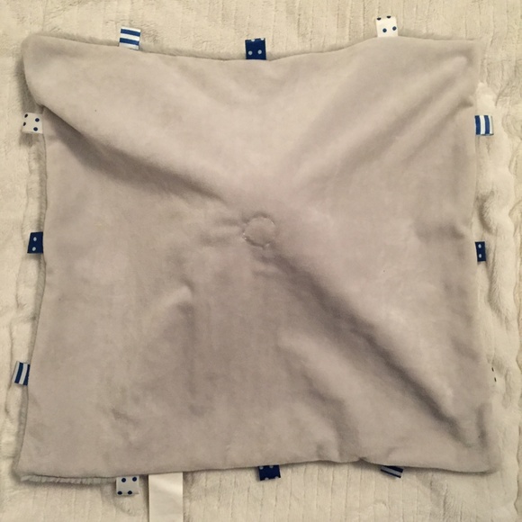 Kellytoy Lovey Grey Dinosaur Tags Baby Rattle Plush Security Blanket Lovey - Picture 4 of 5